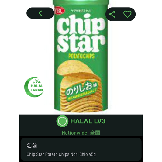 Chip Star Nori Salt Flavor