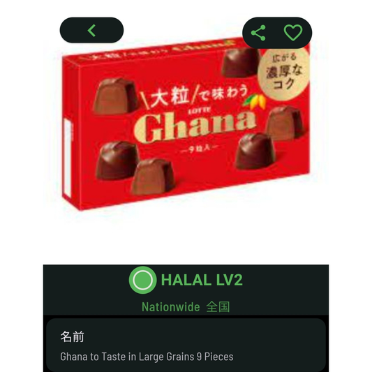 Lotte Ghana Large Bite-Sized Chocolate (9 Pieces)