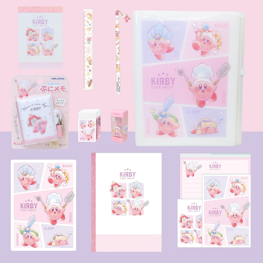 Limited Kirby Cute Stationery Set (10 Items)