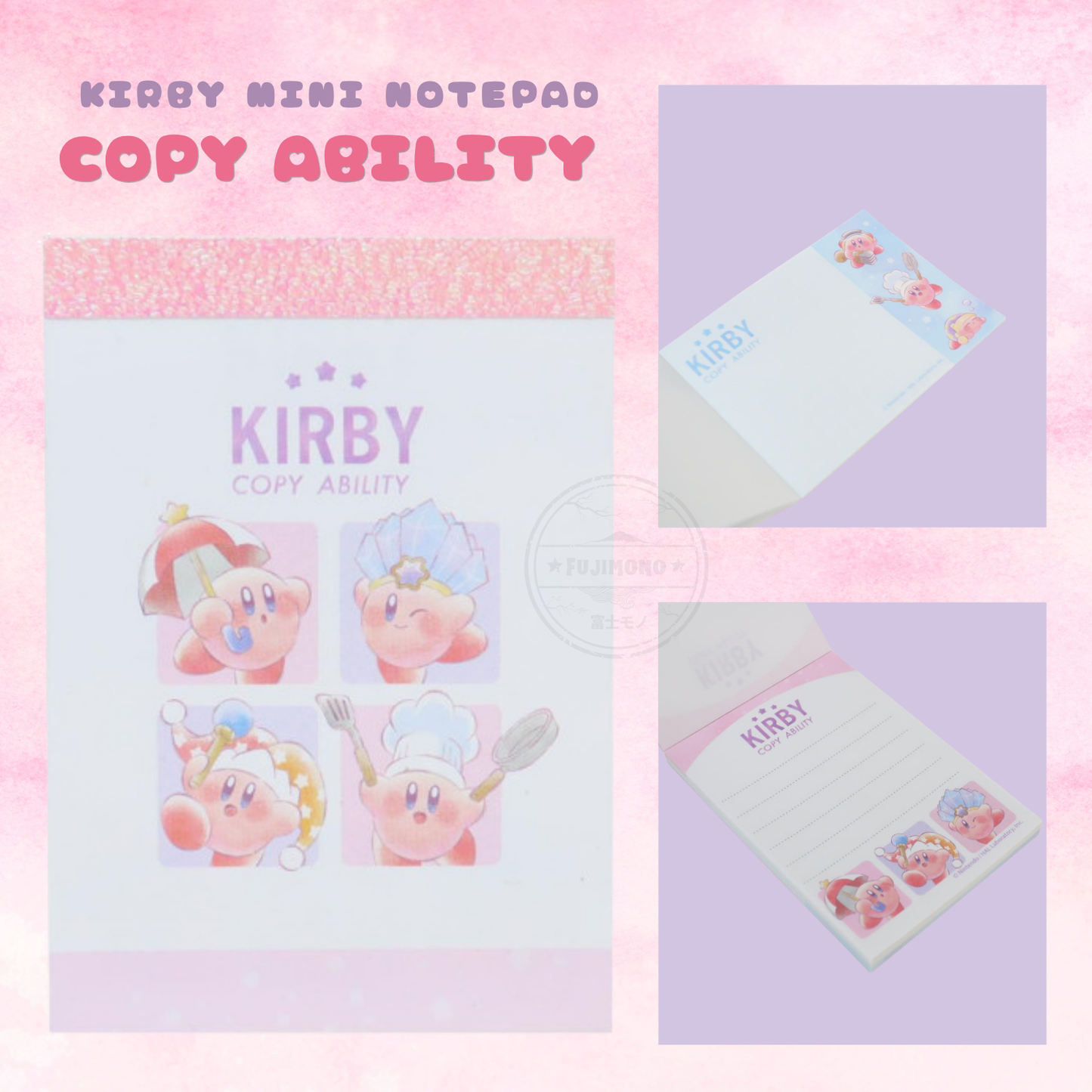 Limited Kirby Cute Stationery Set (10 Items)