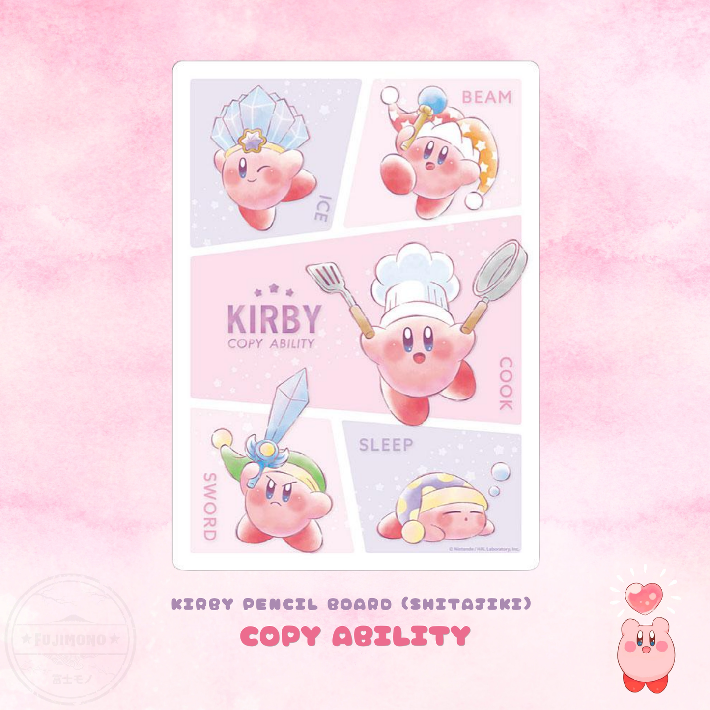 Limited Kirby Cute Stationery Set (10 Items)