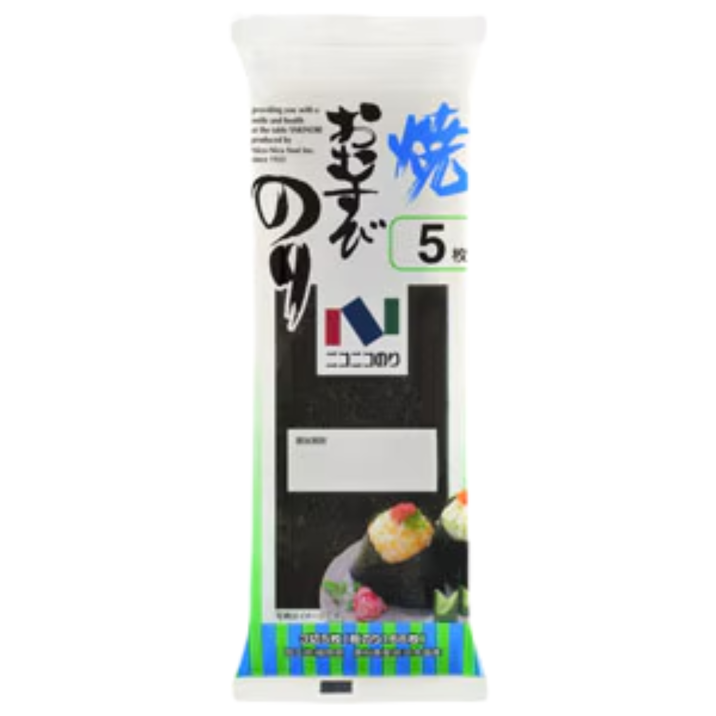 Nico Nico Nori Seaweed Sheets, 5 Sheets