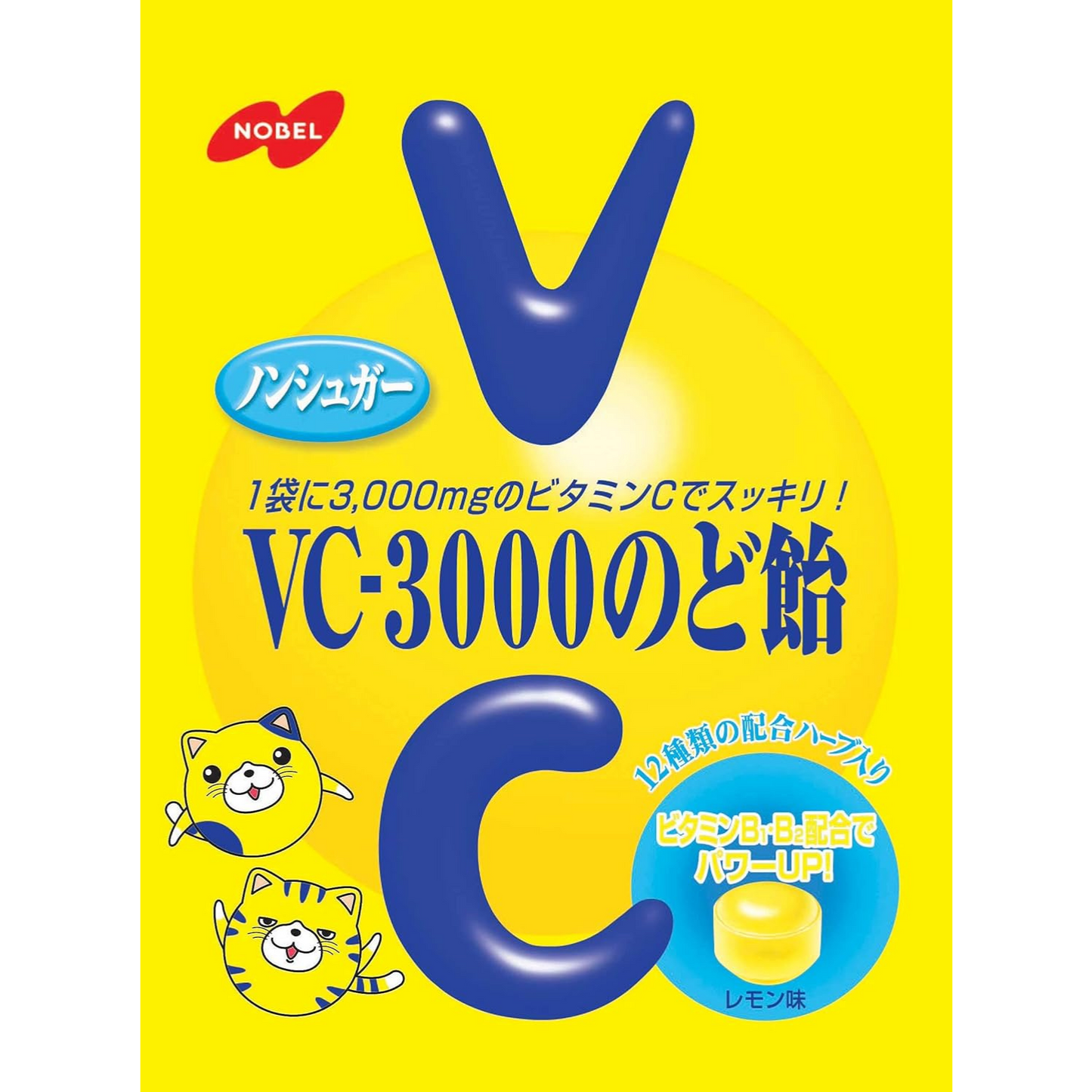 Nobel Seika VC-3000 Throat Lozenges Lemon