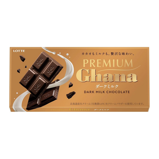 Lotte Premium Ghana Dark Milk Chocolate