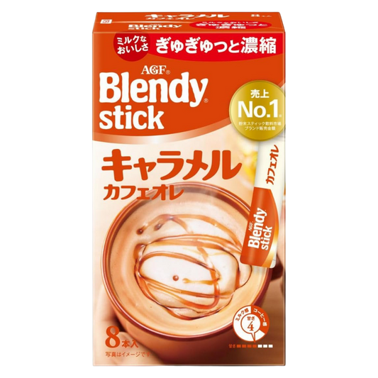 AGF Blendy Stick Caramel Café Au Lait 8 Sticks