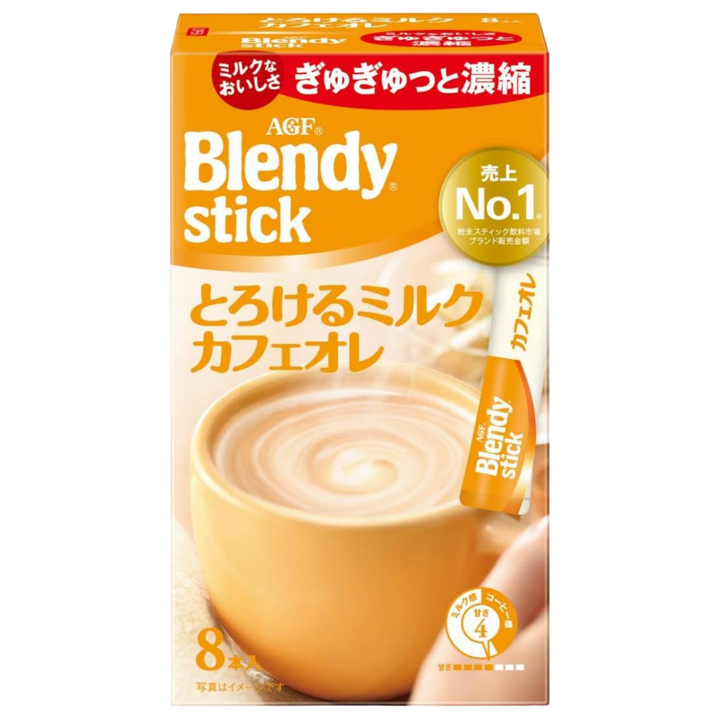 AGF Blendy Stick Melting Milk Café au Lait 8 Sticks