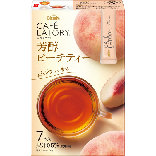 AGF Blendy Café Latte Stick Rich Peach Tea