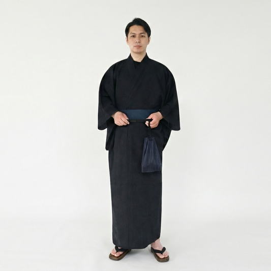 Men’s Shijira-Weave Yukata Set