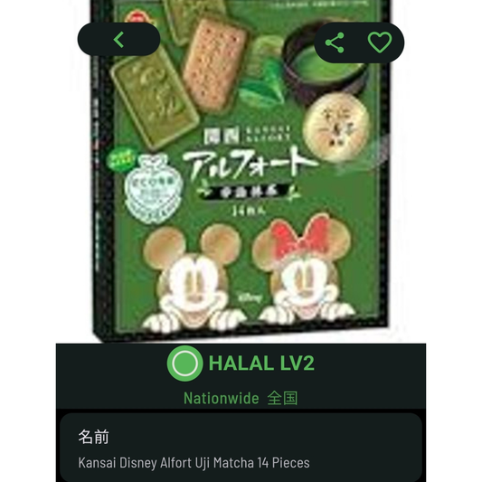 Kansai Alfort Uji Matcha (Disney Package, 14 Pieces)