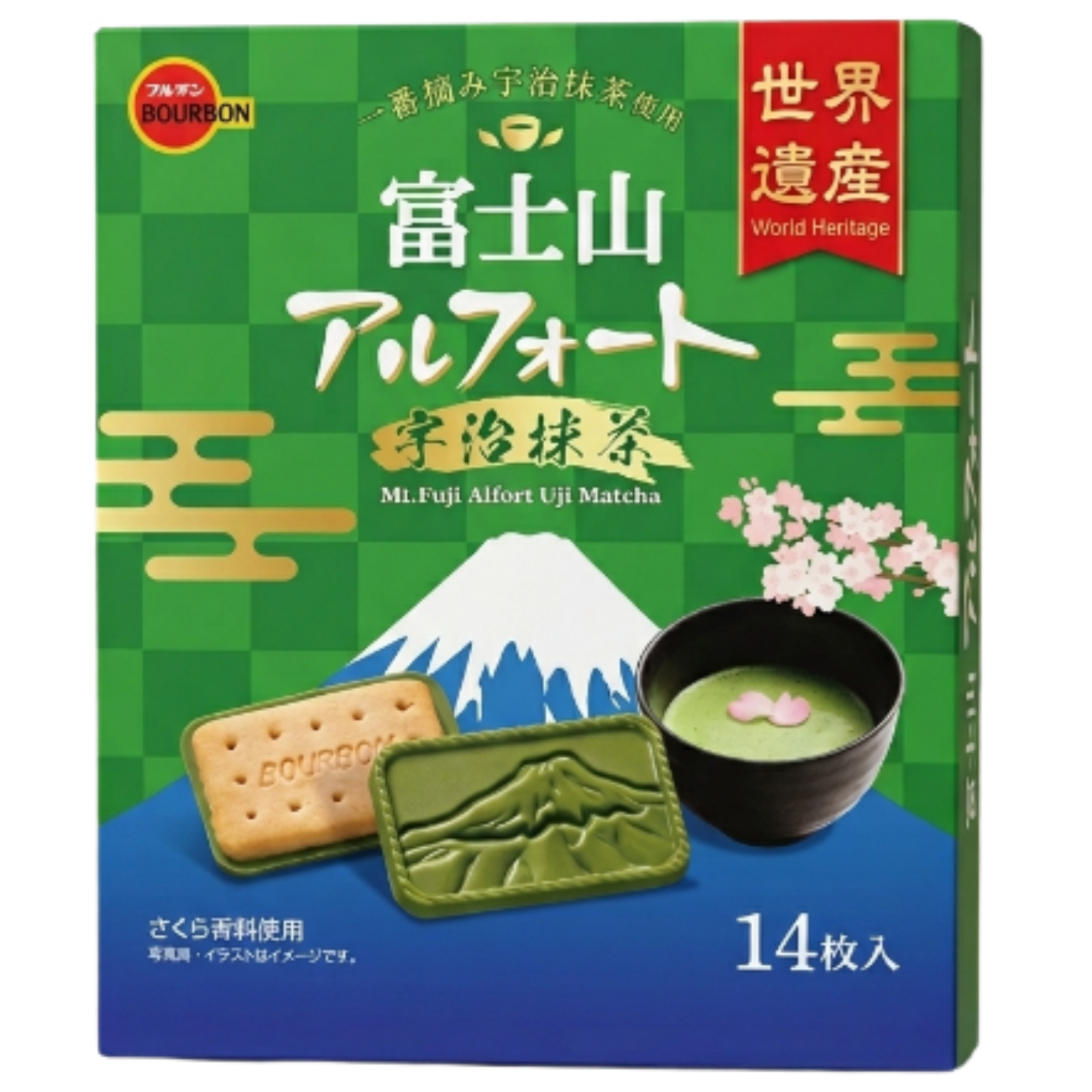 Mt. Fuji Alfort Uji Matcha (14 Pieces)