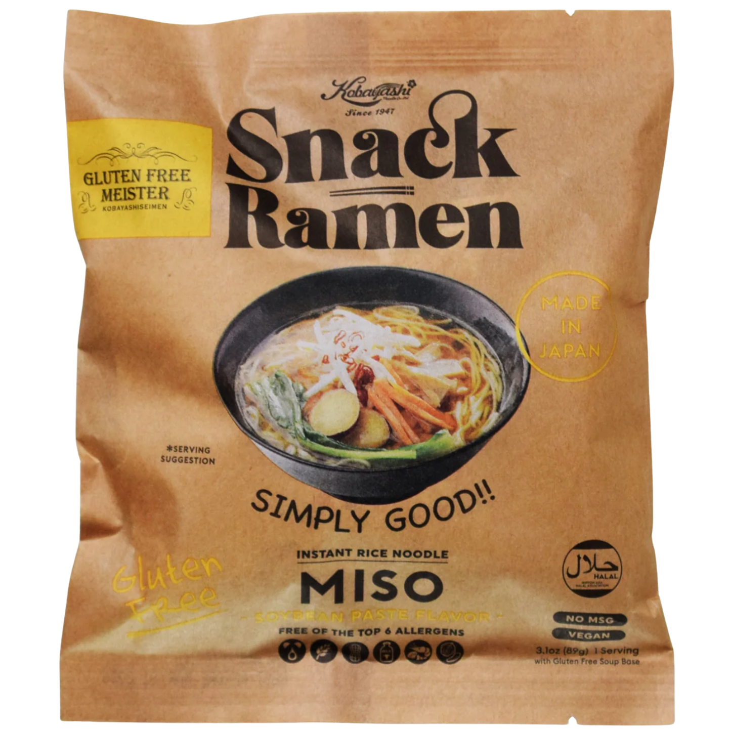 Halal Vegan Gluten-Free Miso Ramen